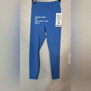 Lululemon Athletica Blue Wunder Under Leggings